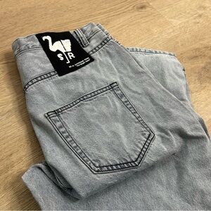 NWT Sandrine Rose Grey Denim Harem Drop Crotch Jeans Size 27